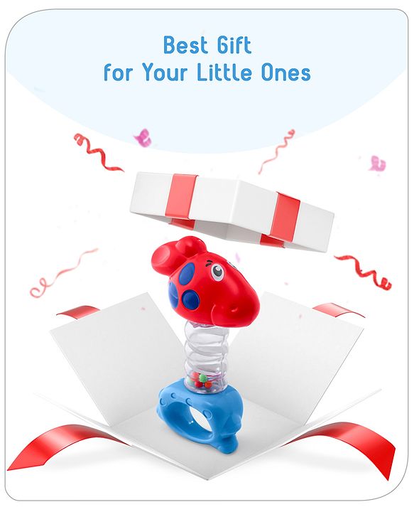 Babyhug Rattle with Beads (color may vary)