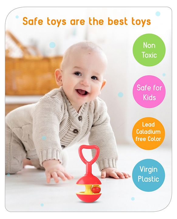 Babyhug Rattle with Ball - Red