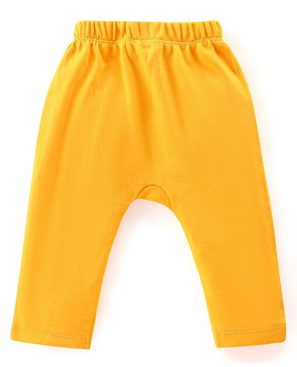 Babyhug Full Length Diaper Leggings Pack of 3 Tiger Printed - Blue & Yellow