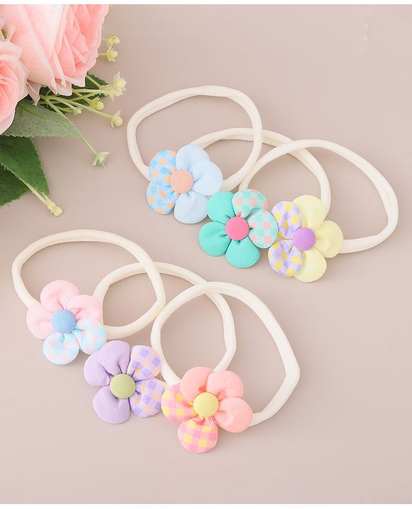 Babyhug Headbands Floral Applique Multicolor Free Size Girl