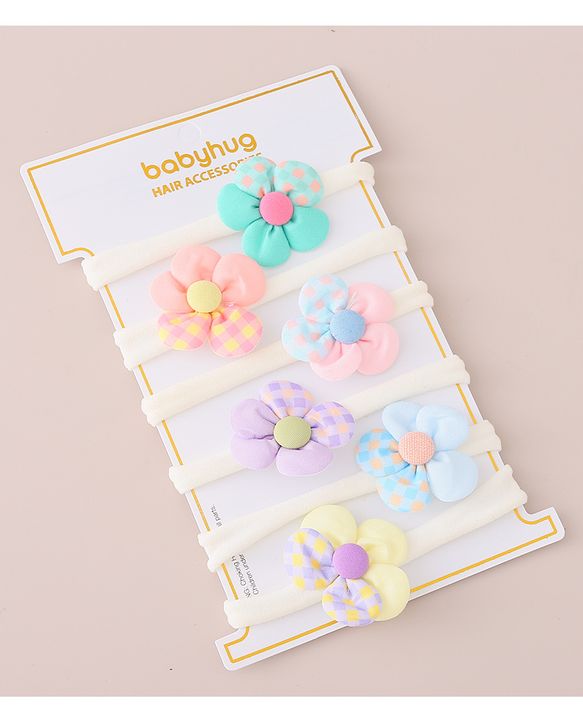 Babyhug Headbands Floral Applique Multicolor Free Size Girl