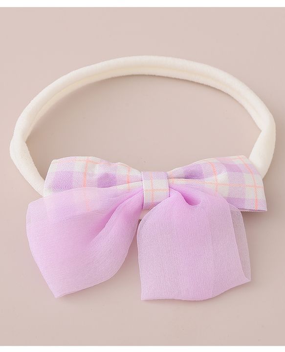 Babyhug Headbands with Bow Applique Free Size Pack of 6 - Multicolor