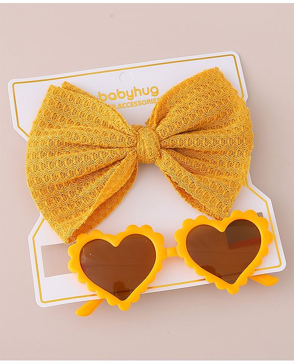 Babyhug Free Size Headband & Sunglasses - Light Orange