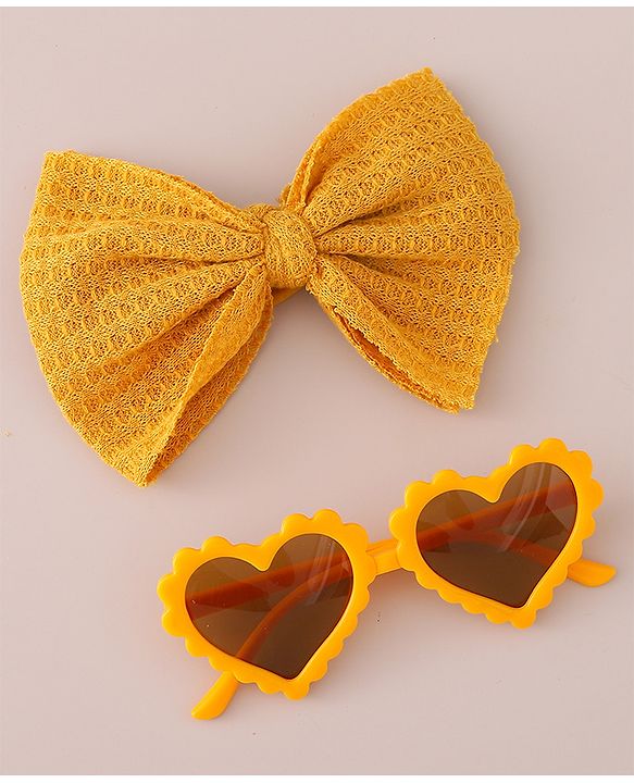 Babyhug Free Size Headband & Sunglasses - Light Orange