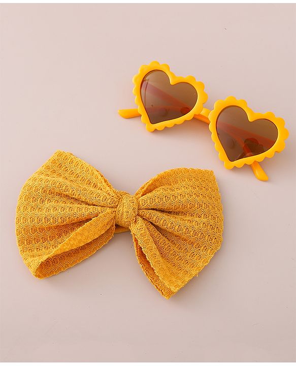 Babyhug Free Size Headband & Sunglasses - Light Orange