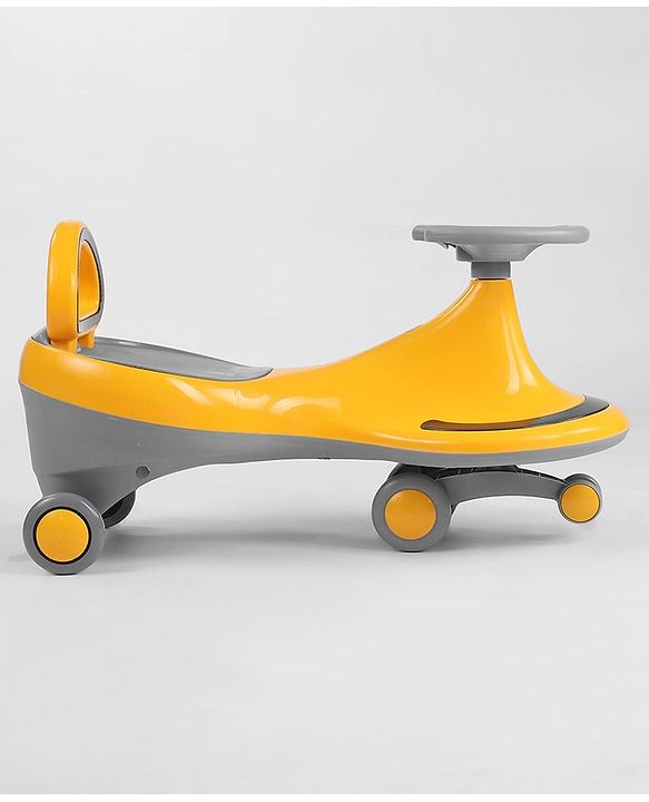 Babyhug Orbit Swing Car with Light & Music - Yellow