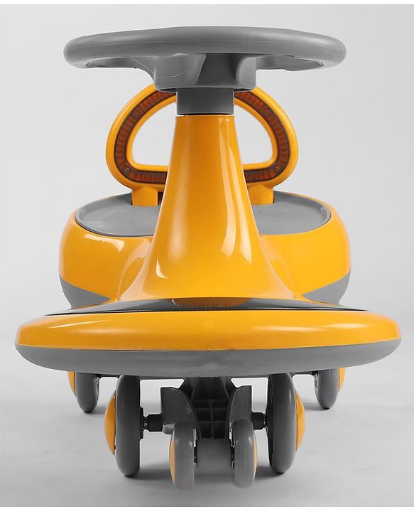Babyhug Orbit Swing Car with Light & Music - Yellow
