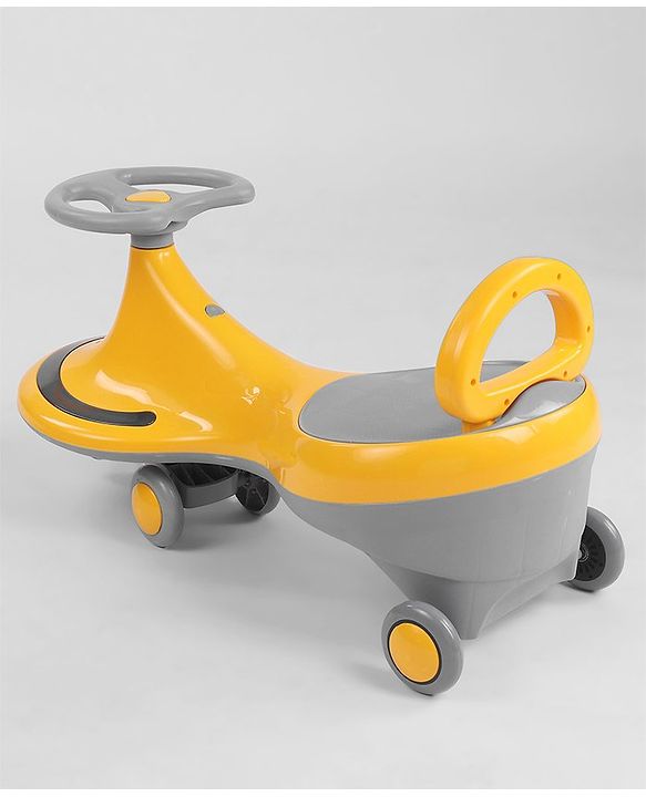 Babyhug Orbit Swing Car with Light & Music - Yellow