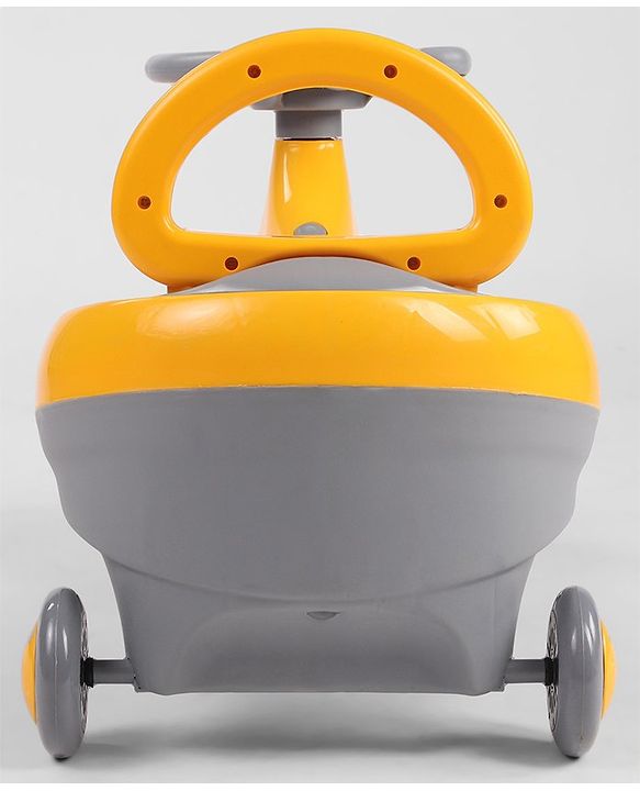 Babyhug Orbit Swing Car with Light & Music - Yellow