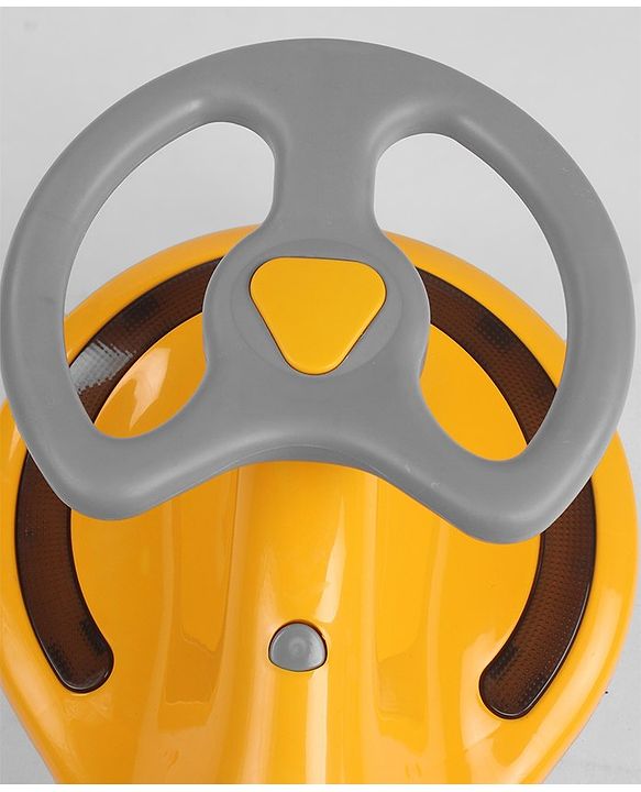 Babyhug Orbit Swing Car with Light & Music - Yellow