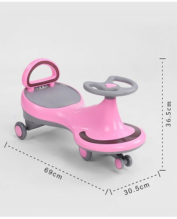 Babyhug Orbit Swing Car with Light & Music - Pink