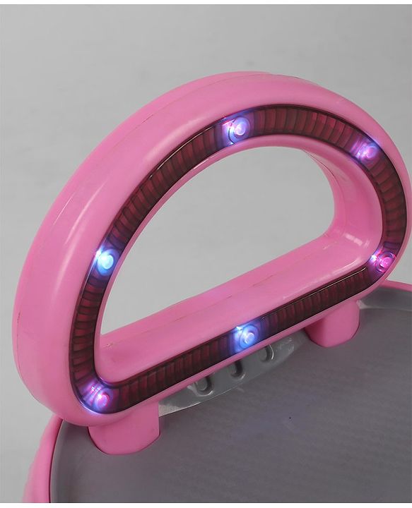 Babyhug Orbit Swing Car with Light & Music - Pink