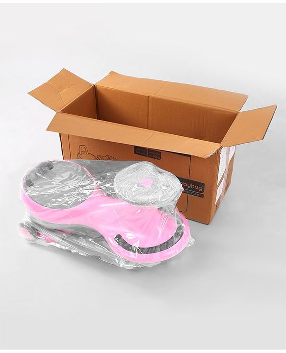 Babyhug Orbit Swing Car with Light & Music - Pink