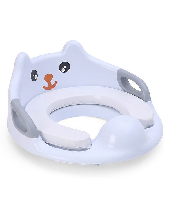 Babyhug Potty Seat With Handle & Backrest - White