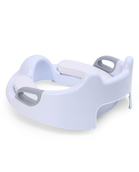 Babyhug Potty Seat With Handle & Backrest - White