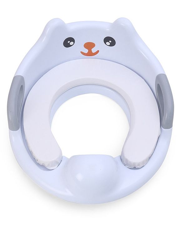 Babyhug Potty Seat With Handle & Backrest - White