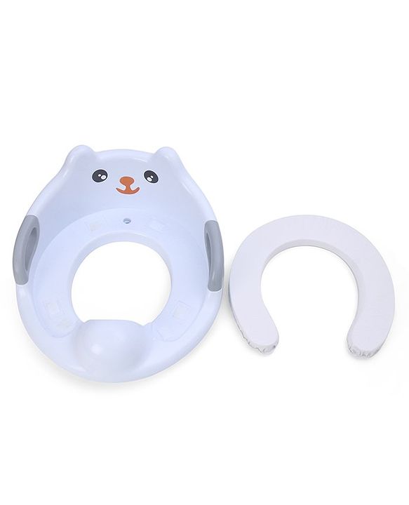 Babyhug Potty Seat With Handle & Backrest - White