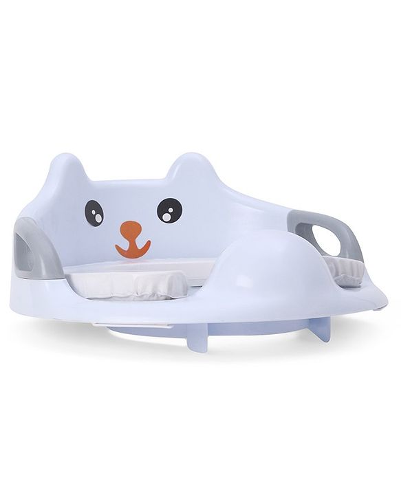 Babyhug Potty Seat With Handle & Backrest - White