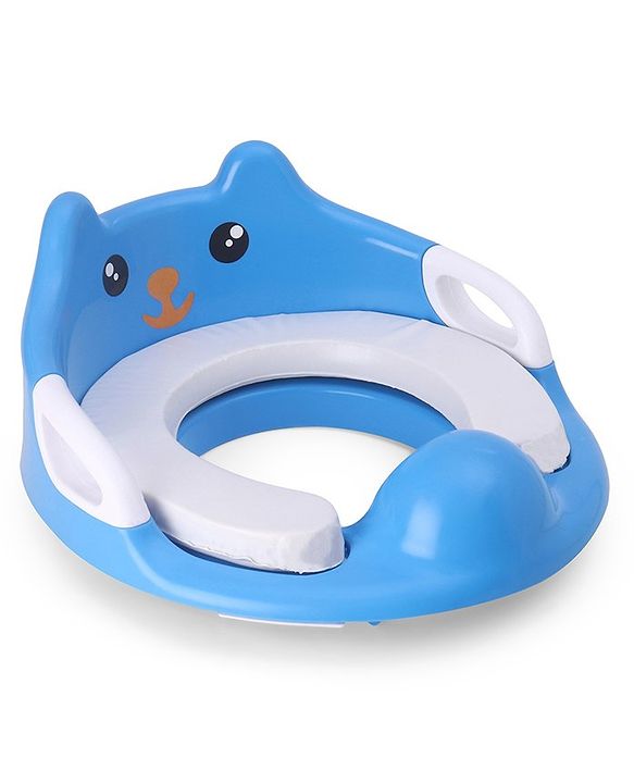 Babyhug Potty Seat With Handle & Backrest - White