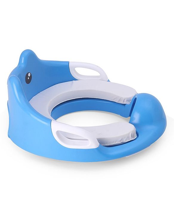 Babyhug Potty Seat With Handle & Backrest - White