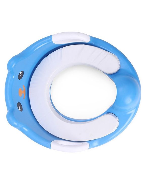 Babyhug Potty Seat With Handle & Backrest - White
