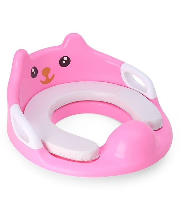 Babyhug Potty Seat With Handle & Backrest - White