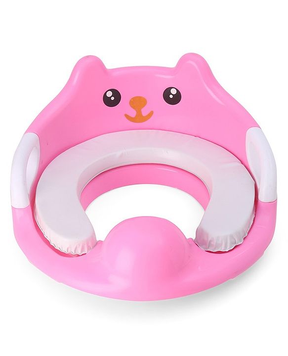 Babyhug Potty Seat With Handle & Backrest - White