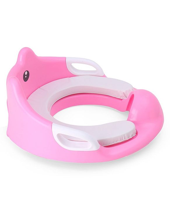 Babyhug Potty Seat With Handle & Backrest - White