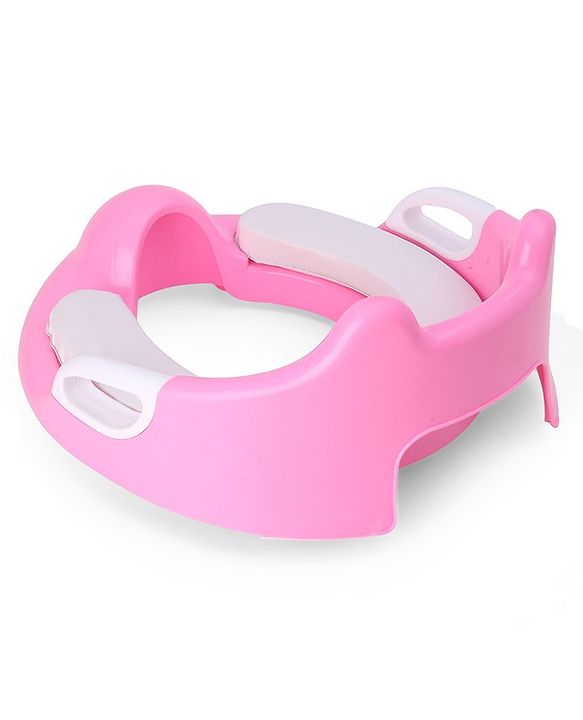 Babyhug Potty Seat With Handle & Backrest - White