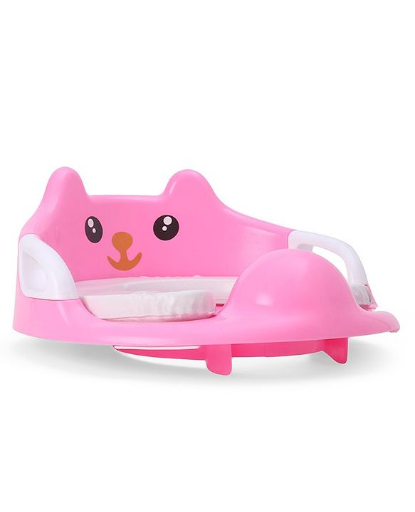 Babyhug Potty Seat With Handle & Backrest - White