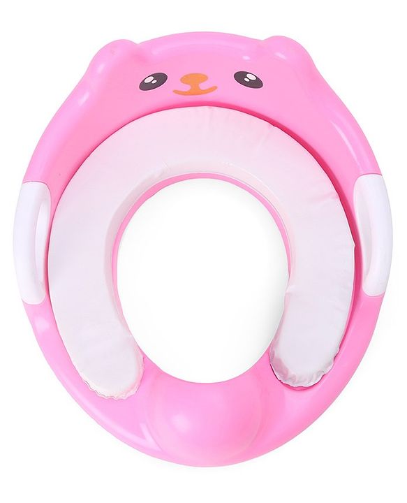 Babyhug Potty Seat With Handle & Backrest - White
