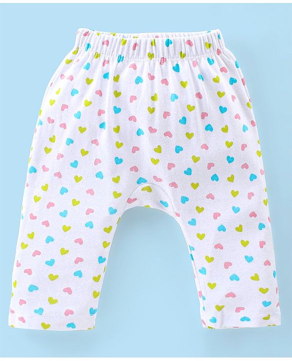 Babyhug Full Length Diaper Leggings Pack of 3 Unicorn Printed - Pink & Yellow