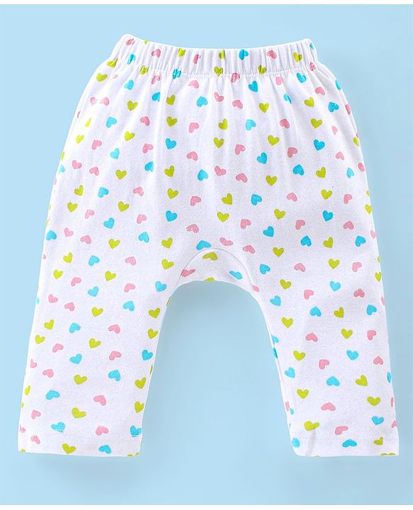 Babyhug Full Length Diaper Leggings Pack of 3 Unicorn Printed - Pink & Yellow