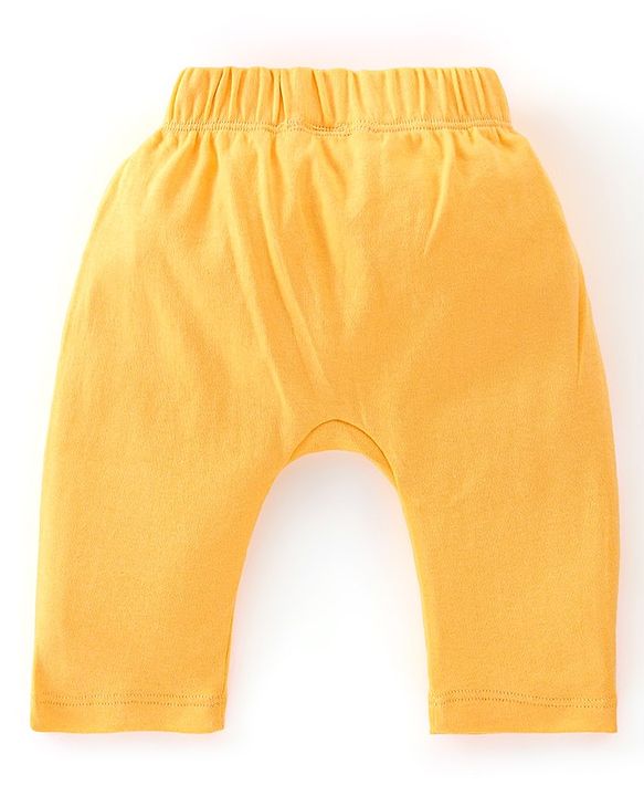 Babyhug Single Jersey Knit Full Length Diaper Legging Toy Train Print Pack Of 3 - Multicolor