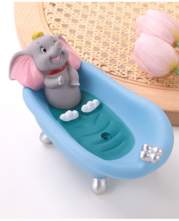 Babyhug Soap Case  Elephant Theme Free Size- Blue