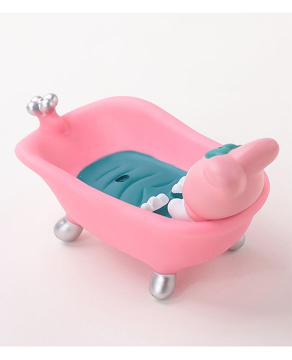 Babyhug Soap Case  Elephant Theme Free Size- Blue