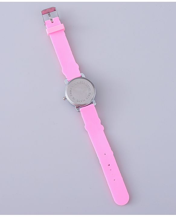 Babyhug Analog Watch with Bracelets & Butterfly Print- Multicolor