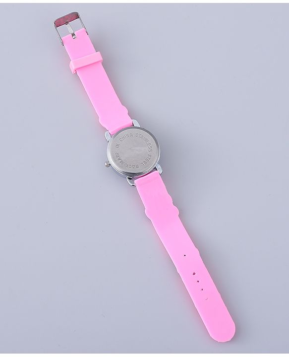 Babyhug Analog Watch with Bracelets & Butterfly Print - Multicolor