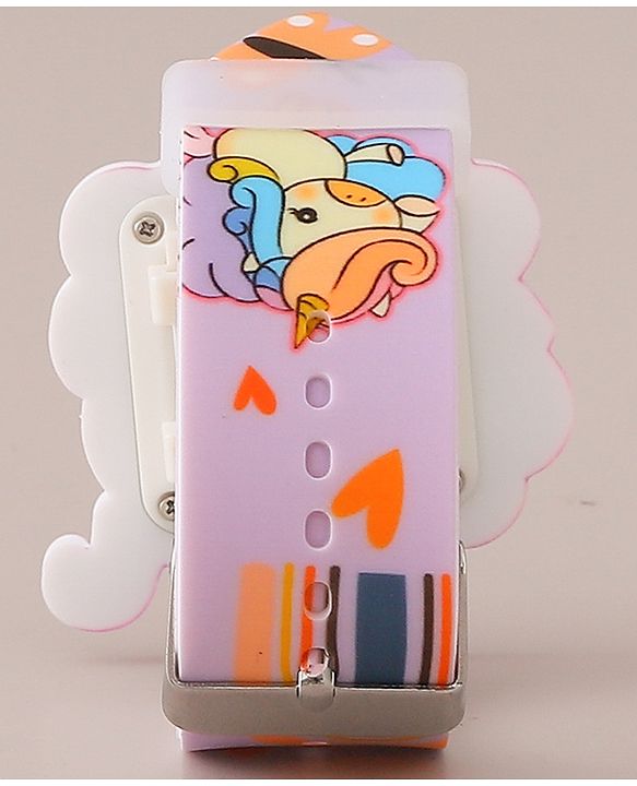 Babyhug Digital Watch with Unicorn Print - Pink