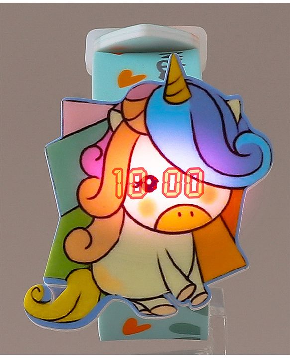 Babyhug Digital Watch with Unicorn Print - Pink