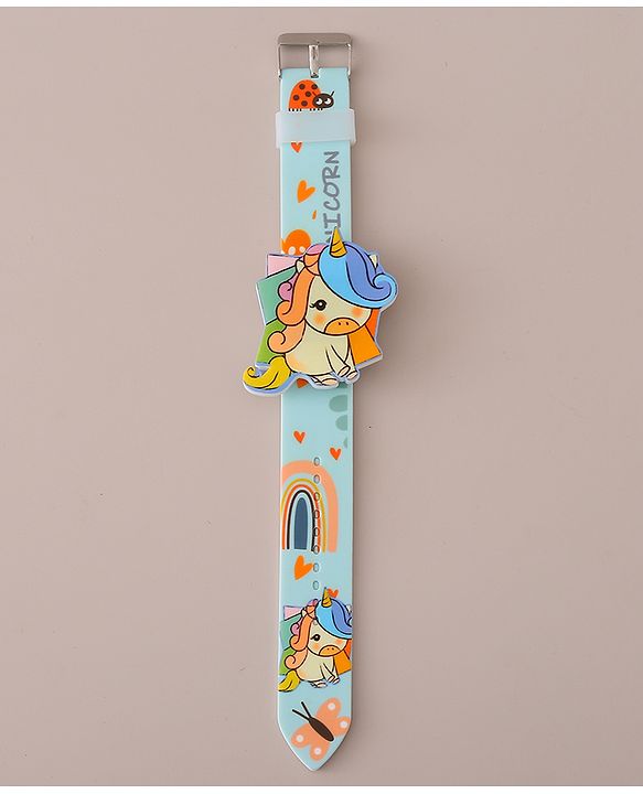 Babyhug Digital Watch with Unicorn Print - Pink