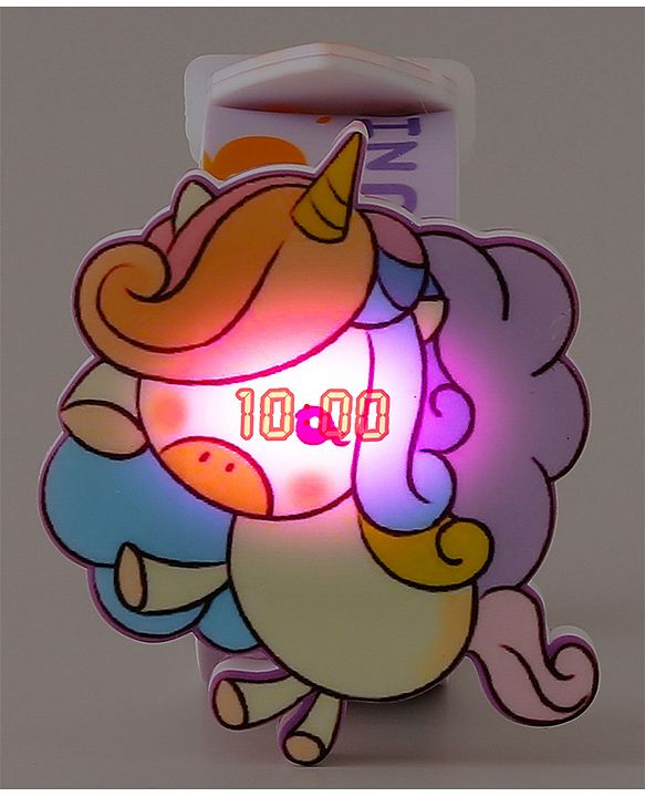 Babyhug Digital Watch with Unicorn Print - Pink