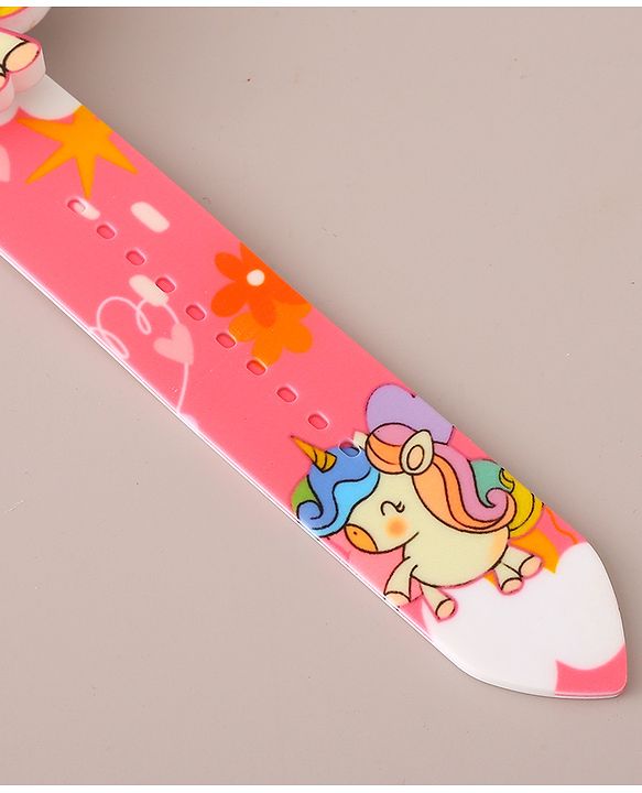 Babyhug Digital Watch with Unicorn Print - Pink