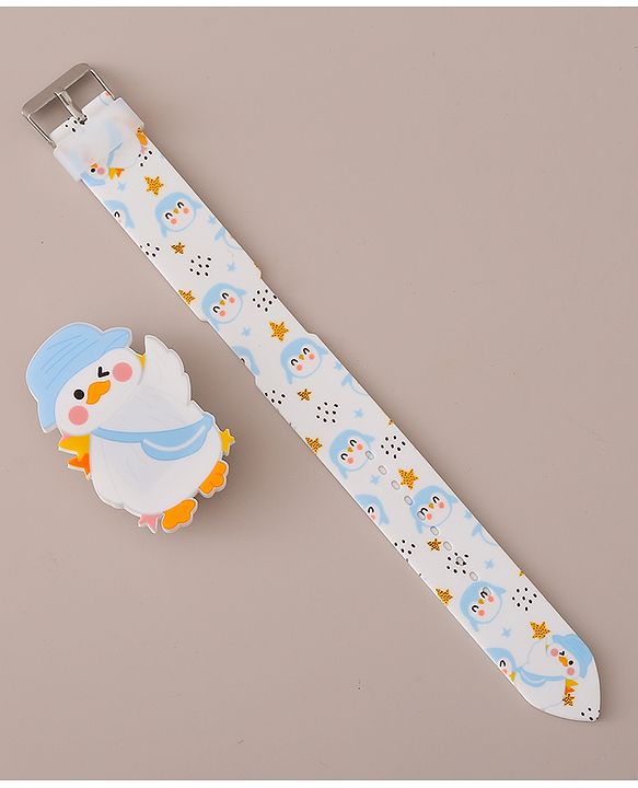 Babyhug Digital Watch with Duck Theme- Blue
