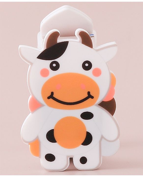 Babyhug Digital Watch with Cow Theme- Light Brown
