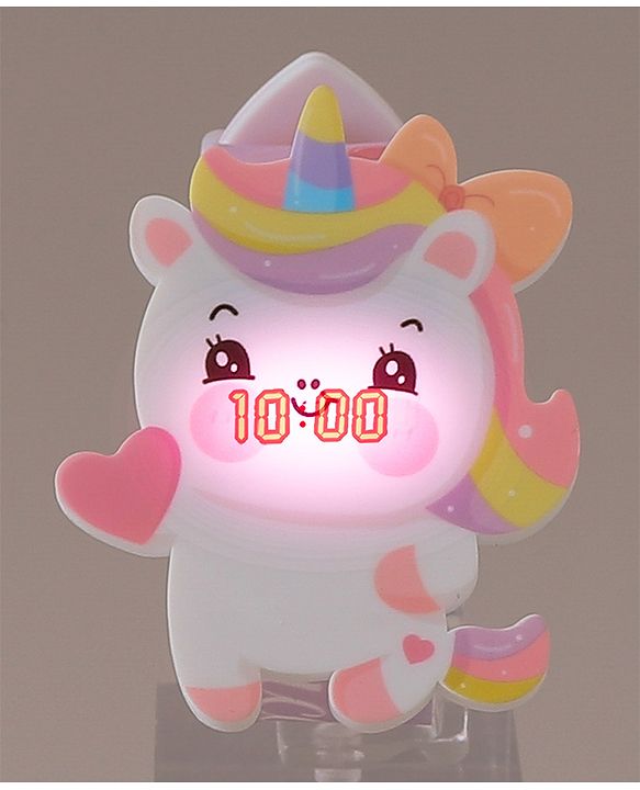 Babyhug Digital Watch with Unicorn Theme- Pink