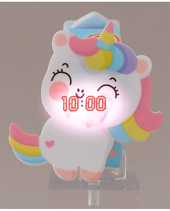 Babyhug Digital Watch with Unicorn Theme- Blue
