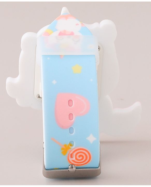 Babyhug Digital Watch with Unicorn Theme- Blue