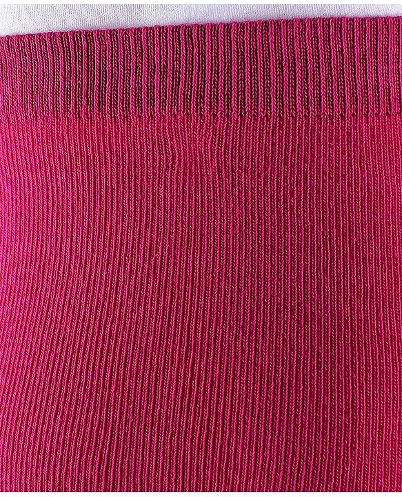 Pine Kids Full Length Footed Solid Color Tights - Pink