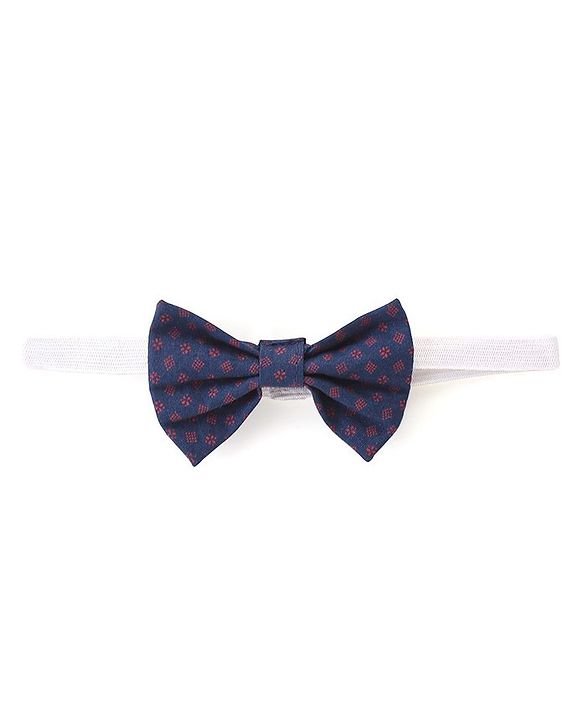 Babyhug Cotton Woven Full Sleeves Striped One Pocket Party Shirt with Bow Tie - Red & White
